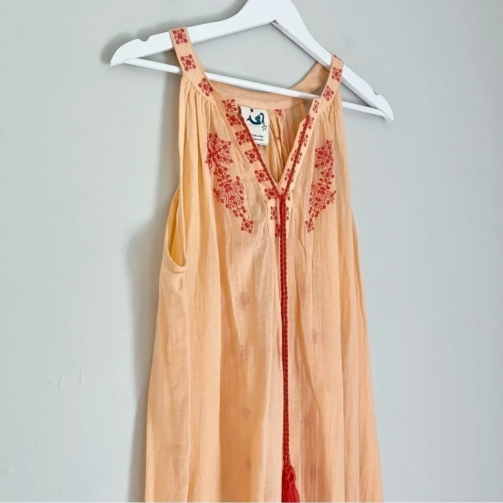 NWT Anthropologie‎ Mermaid Women’s Desert Rose Beach Dress Peach Orange Small